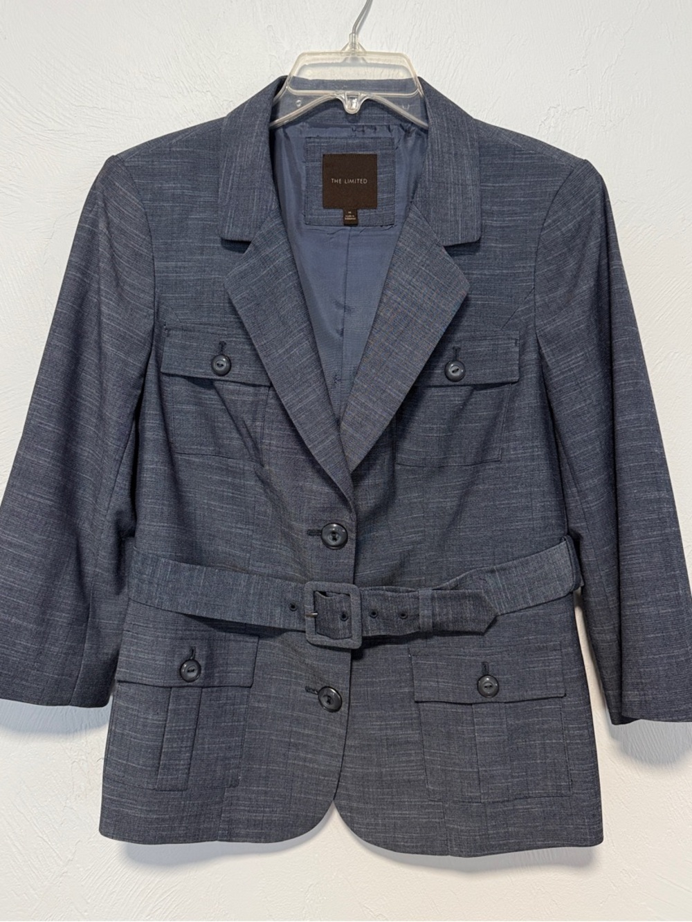 The Limited Slate Gray Belted Blazer Jacket - Women's NWOT